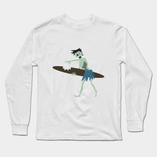 Surfer Zombie Long Sleeve T-Shirt